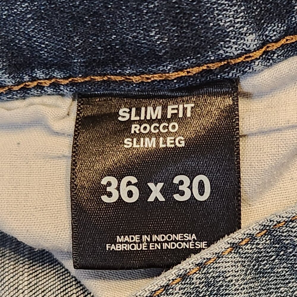 EXPRESS JEANS Rocco Slim Fit Men's Jeans - 36 x 30 - Picture 6 of 6